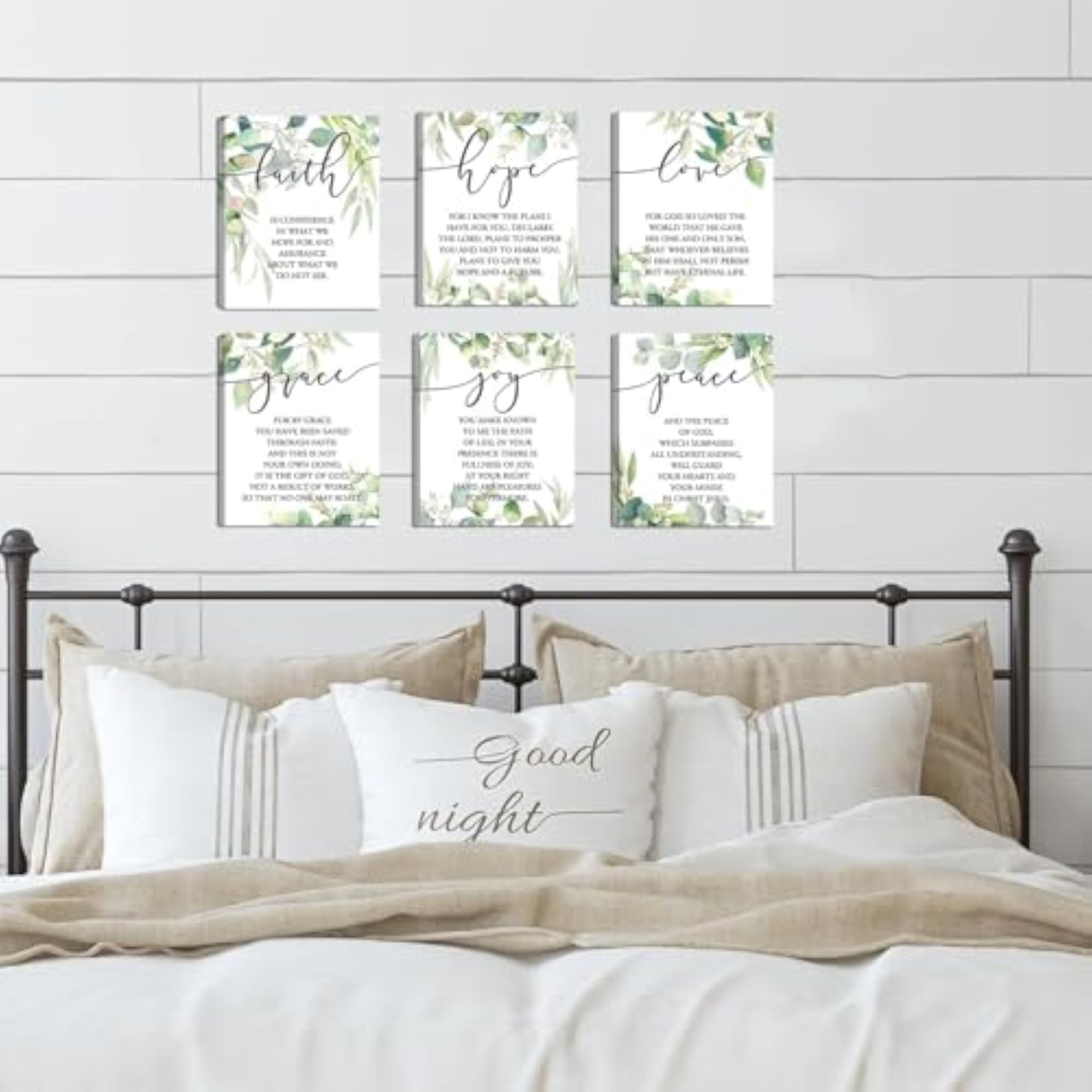 Green Bible Wall Art, Spiritual Decor