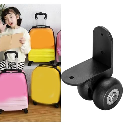 Luggage Suitcase Wheels,Trunk Wheels,1 Pair Replacement Wheels for Suitcases Luggages and Bag Spare Castor Accessories Easy Installation and Removal2