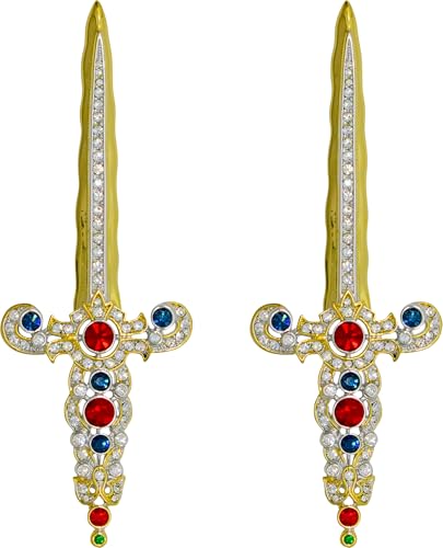 Image of Set of 2 Brooch Lapel Pins With Rhinestones