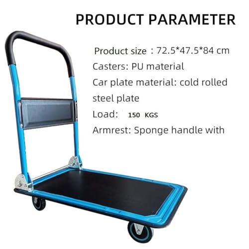 Chariot à sac robuste 150 kg et chariot de déménagement pliable pour transport de charge