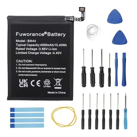 Fuworance 4000mAh 3.85V BN44 Ersatzbatterie Kompatibel mit Xiaomi Redmi 5 Plus/Note 5 MEG7 MEI7 Mobiltelefon Smartphone Lithium Ionen Akku Werkzeugkasten