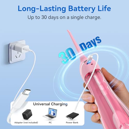 Water Flosser for Teeth Cleaning Cordless Portable Dental Pick - image 7