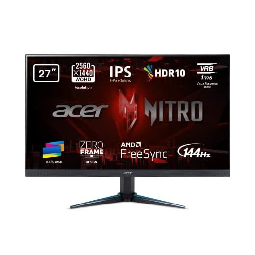 Acer UM.HV0EE.P01 - Monitor de 27" (WQHD, IPS, 144 1M) Color Negro