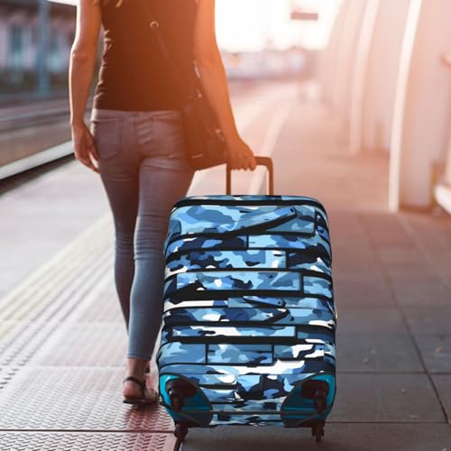 Housse de protection pour valise contre les rayures : polyester XL bleu - 7