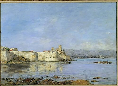 Art reproduction pour masquer les murs vides avec la toile Vue du port d'Antibes 60x90