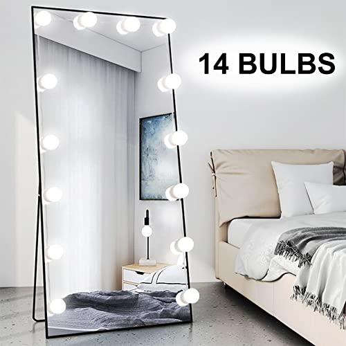 Chende Dimmable LED Vanity Lights, 16.4ft Hollywood Mirror Lights Kit for Vanity, Stick on Makeup Lights with AC Adapter for Full Length Mirror and Table Mirror, Mirror Not Included