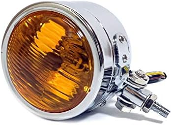 Amazon | 汎用ビンテージヘッドライト/ミニサイズ アルミ製鋳造 金属製