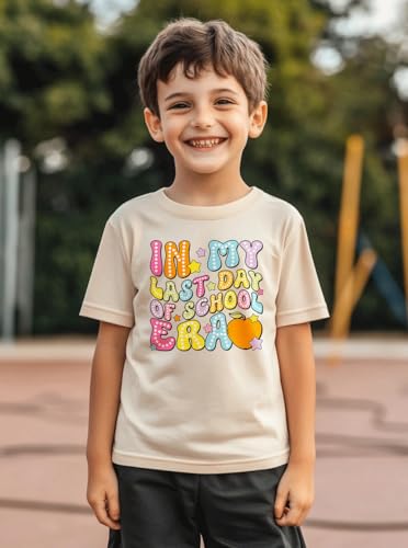 Image of hrcfbk Kids Toddler Little Boys Girls Last Day of School T-Shirt End of School Year Summer Holiday Shirt