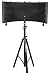 Rockville Recording Studio Microphone Isolation Shield + Heavy Duty Tripod Stand