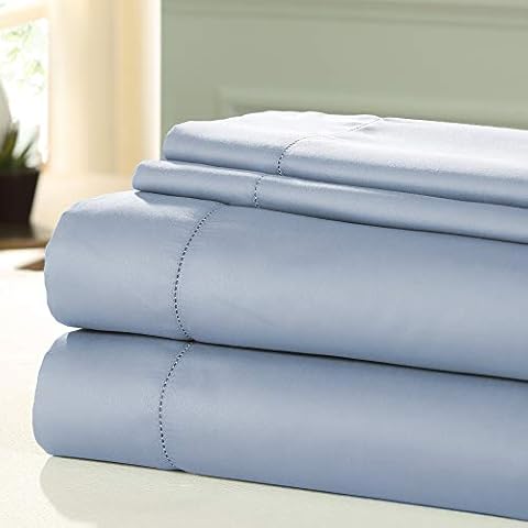 Nancy Four Piece 1200 Thread Count Queen Size Cotton Sheet Set Cover