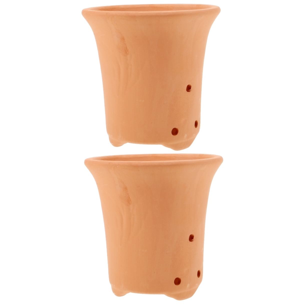 Generic2pcs Orchid Pot Gardening Pot Cactus Planter Succulents Plants Pot Terracotta Planter Pot Tree Pots Planter Container Succulents Pots Tree Planter Flower Pots Hollowed Planter Clay