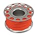 AKONA 45M Aluminum Spool with Double-Ended Stainless-Steel Clip for Scuba Diving