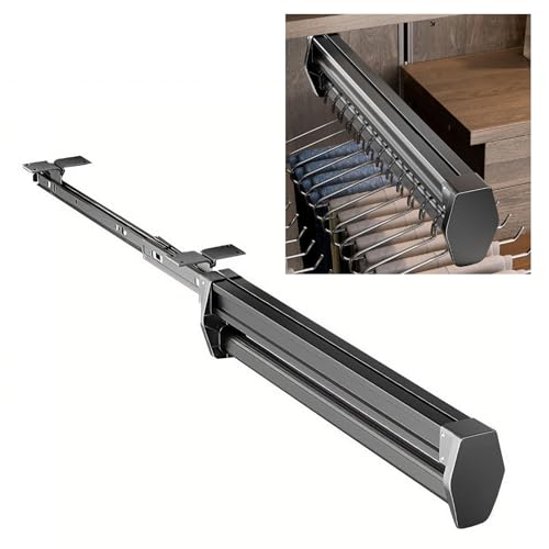 Tringle à vêtements extensible 27-57 cm pour combler le manque de place du dressing - 2