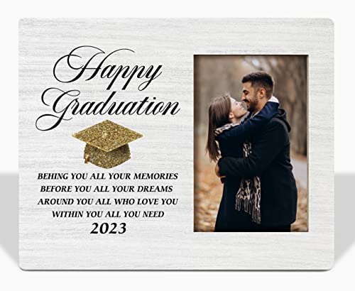 Haluosi Motivational Graduation Gifts Picture Frame, Tabletop Picture Frame Plaque Gift, Congratulations Gift, Graduation Gift For Son Daughter Nephew Niece, 2023 College Grad Gift, Grad Present #TOP1