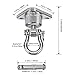 Dakzhou Stainless Steel Hanger with Smooth Swing Bearings, Heavy Duty 180°+360° Swivel Swing Hook, 1500 lb Capacity Playground Yoga Hammock Chair Rope, sandbag Porch Swing Bag Sleeve