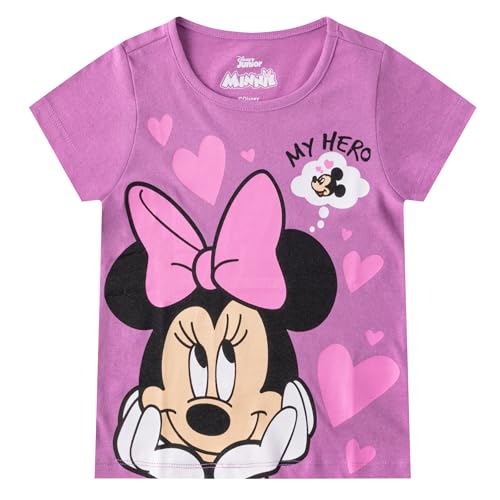 Disney Minnie Mouse Girls 3 Pack Short Sleeve T-Shirt for Toddler and Big Kids3