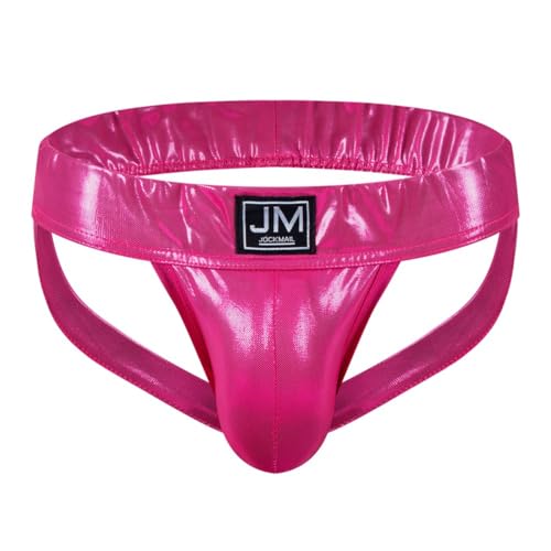 JOCKMAIL Pu Style Sangle jock Homme avec maintien renforcé et sangles souples