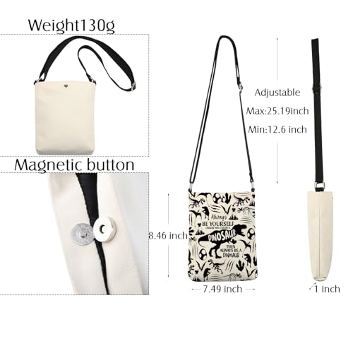 Dinosaur Crossbody Bag Gifts for Dino Lovers Always Be Yourself Unless You Can Be A Dinosaur Cross Body Purse2