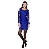 Yumi Lace Long Sleeve, Vestido para Mujer, Azul, ES 40 (UK 12)