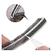 1M Brush Strip self Adhesive Door WeatherStripping Window Sealing Strip Sliding Wardrobe Door Sealing Tape Window Hardware Tool(Brown,1M_7MMX12MM)