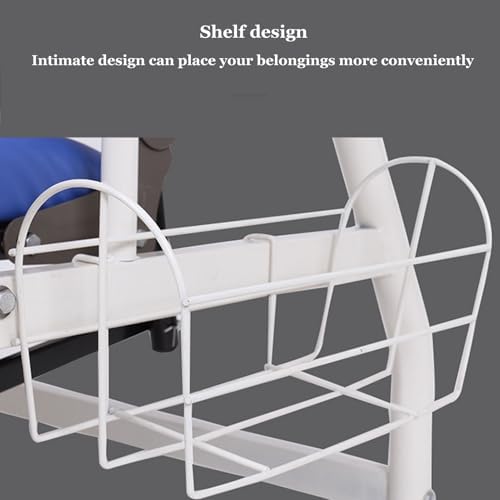 Adjustable Phlebotomy Chair with Armrest, Fully Reclining Blood Draw & Infusion Chair, Comfortable Waiting Room Reception Chair with Footrest & Leg Rest