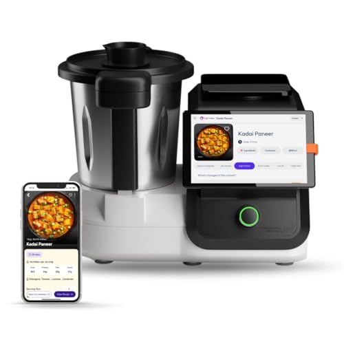 upliance AI Cooking Assistant | 750+ Recipes | AI Powered | 12 Modes | Weighing Scale | App & WiFi | 220-240V | Use with Transformer in USA.