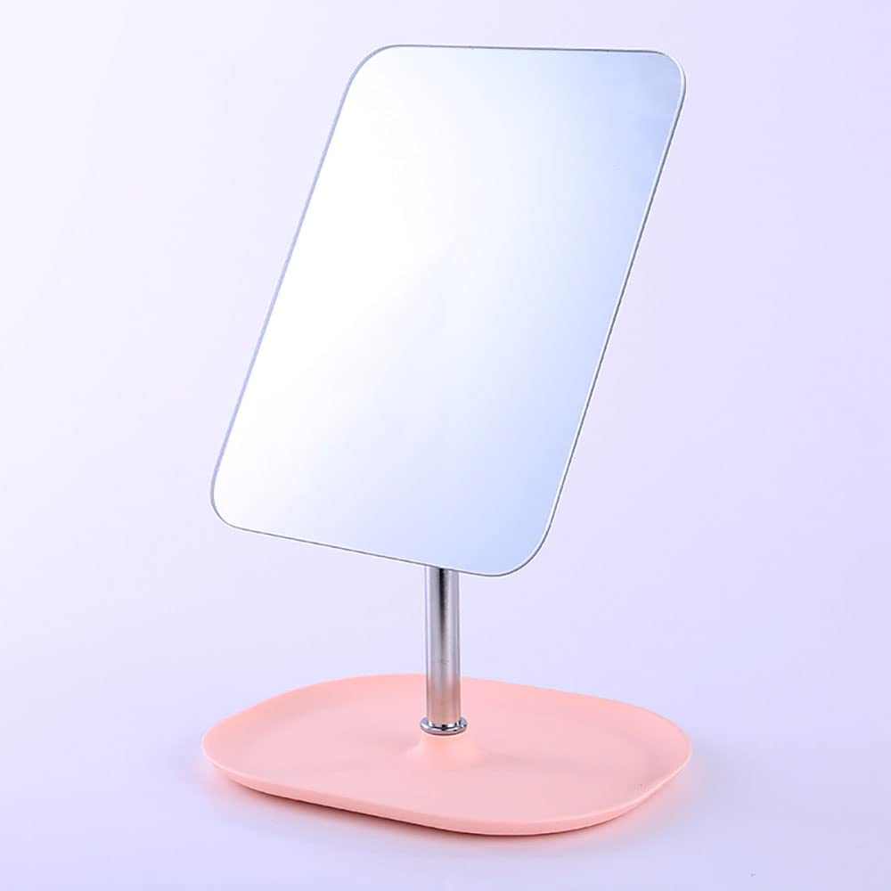 Flexible Gooseneck Makeup Mirror, 7" 360° Rotation, Large Frameless Vanity Mirror, Portable Folding Desktop Mirror with Stand, Bathroom Makeup Mirror, Rectangular Mirror(Pink, Set of 1)-image-39