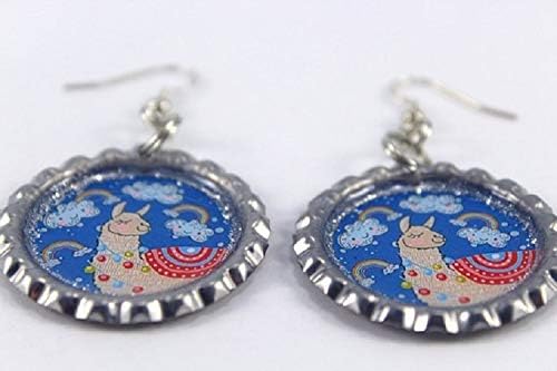 Vista 2 de Llama Bottle Cap Earrings