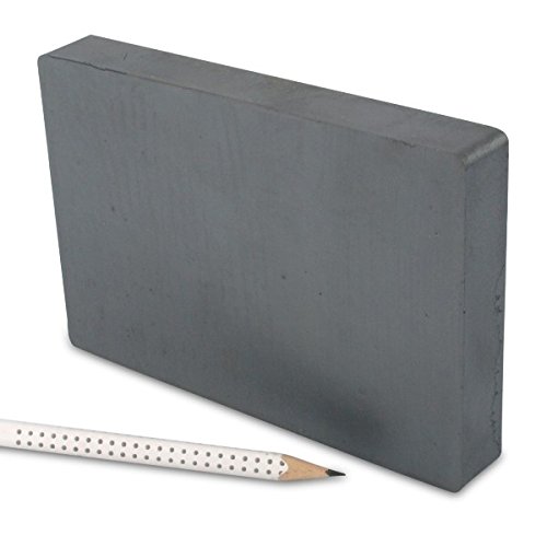 magnet-shop - Imán rectangular (150 x 100 x 20 mm, ferrita Y35, soporta hasta 20 kg)