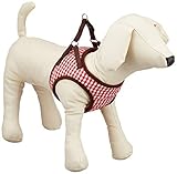 アースペットTK BDプチチェックソフト胴輪 S(超小型犬用) 赤 [犬用ハーネス]