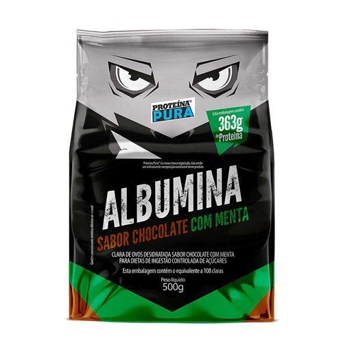 Kit 3X Albumina - 500g Chocolate com Menta - Proteína Pura