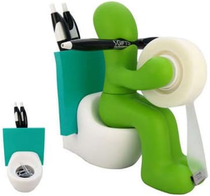RICSB 'The Butt' Office Supply Station Desk Accessory Holder, Green