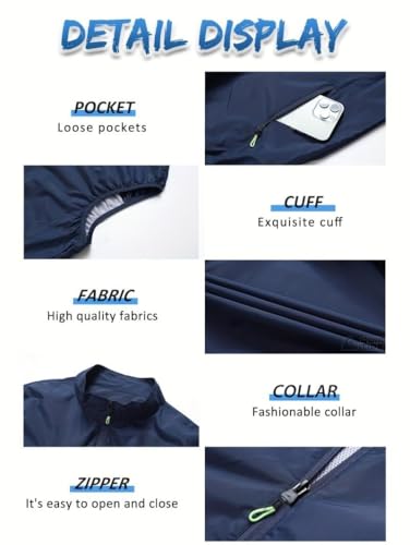 Jacket with Fans for Cooling,Men's 360° Air Cooling Fan Vest–9-Blade, 3-Speed, 13H Wearable AC for Outdoor Use3