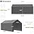 GOJOOASIS 10x20 Carport Heavy Duty Portable Garage Shelter Metal Car Canopy Tent with UV-Resistant & Weatherproof Top Cover for RV & Vehicles (Gray, 10x20 with sidewalls)