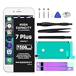 Battery for iPhone 7 Plus, 7500mAh New Upgrade High Capacity Battery Replacement for iPhone 7 Plus, A1661, A1784, A1785 with Repair Tool Kit