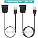 Kissmart Charger for Fitbit Alta HR, Replacement Charging Cable Clip Cord for Fitbit Alta HR (2-Pack,1.8ft & 3.3ft)
