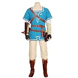 CG Costume Men's Legend Link Outfit Costume Cosplay Large Blue