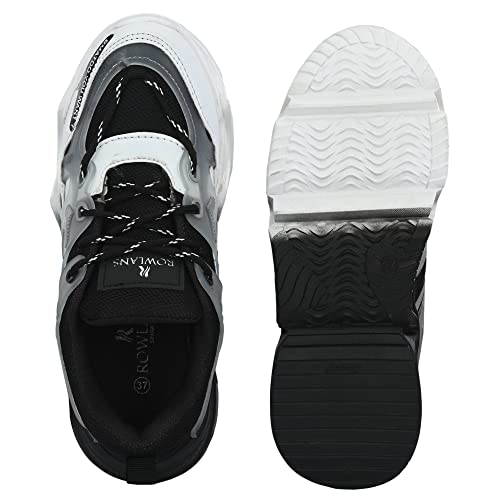 Image of ROWLANS Women's Synthetic Leather Comfortable /Running Lace-Ups Sports Shoes