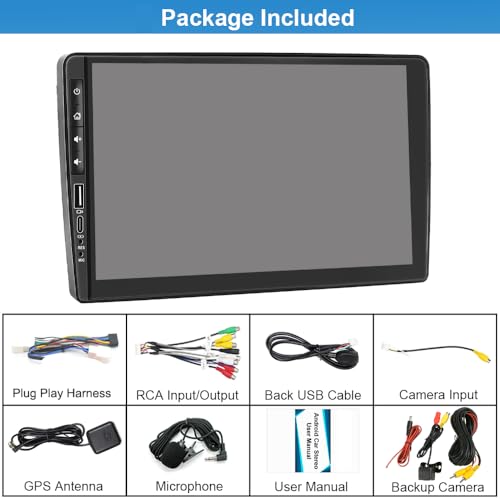 Car Stereo Radio with Carplay Android Auto GPS Navi for Ford F150 F250 F350 Expedition Explorer Crown Victoria/Lincoln Navigator Town Car/Mercury Villager Grand Marquis Mountaineer 1997-2003