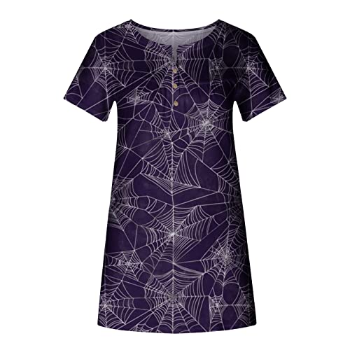 Blusa de manga curta para mulheres verão outono roupas de algodão decote em V gráfico feriado Hallow