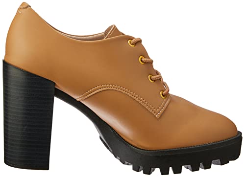 Tamanco Salto, Moleca, Feminino, Tan