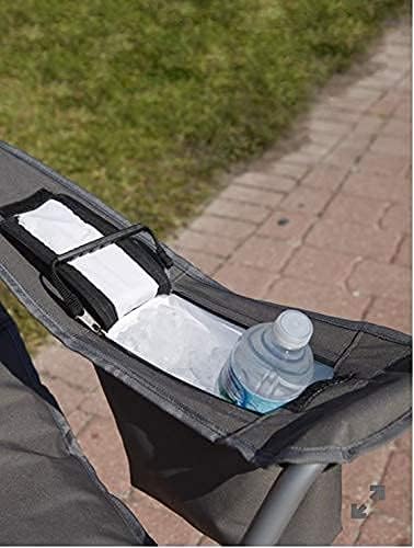 Miniatura 6 de LivingXL Silla portátil de alta resistencia de 1,000 libras de capacidad, color carbón, 1,000 lb