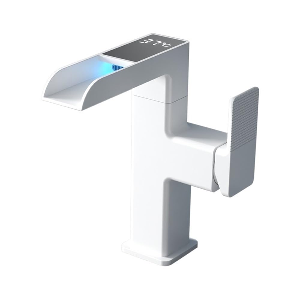 Mitigeur de lavabo cascade anti-brûlure avec indicateur de température