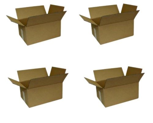 100 Cajas de Cartón Plegables (350 x 250 x 150 mm del paquete de cartón caja Cover