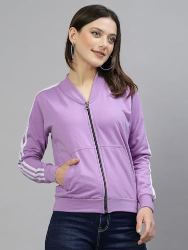 Image of UZARUS Women Cotton Full Zipper Sweatshirt Fleece Jacket for Winter
