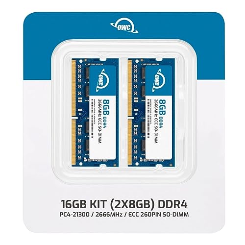 Image of OWC 16GB Memory RAM Kit Compat with Synology RackStation RS822+ RS822RP+ | 16GB (2x8GB) PC4-21300 DDR4 2666MHz ECC Unbuff 1Rx8 CL19 260-pin SODIMM