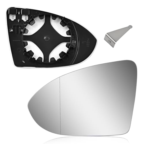 TOP-MAX Driver Side Heated Mirror Glass Compatible with Volkswagen VW MK7, 2015-2021 Golf/GTI, 2015-2019 Golf SportWagen/R, 2017-2019 Alltrack, 2019-2021 Jetta, Left Rearview Mirror by TOP-MAX - Used condition - US$15.33