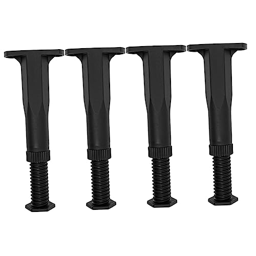 NULYLU Bed Frame Support Adjustable Legs 4pcs Multi-Functional Bed Frame Support Leg Set