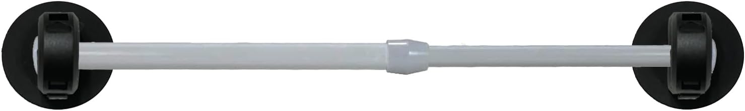 16"-28" Adjustable Length Magnetic Curtain Rod for Metal Door,Magnetic Window Café,French Door Sash Rod W Magnets Easy Installation for Any Steel Spaces