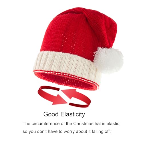 Christmas Hat Family Matching Winter Warmer Mother & Baby Knit Cap Xmas Parent-Child Warm Knit Skull Cap Santa Crochet Hats4